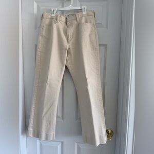 Banana Republic Straight-Leg Jeans in Light Beige / Ecru (Size 28)